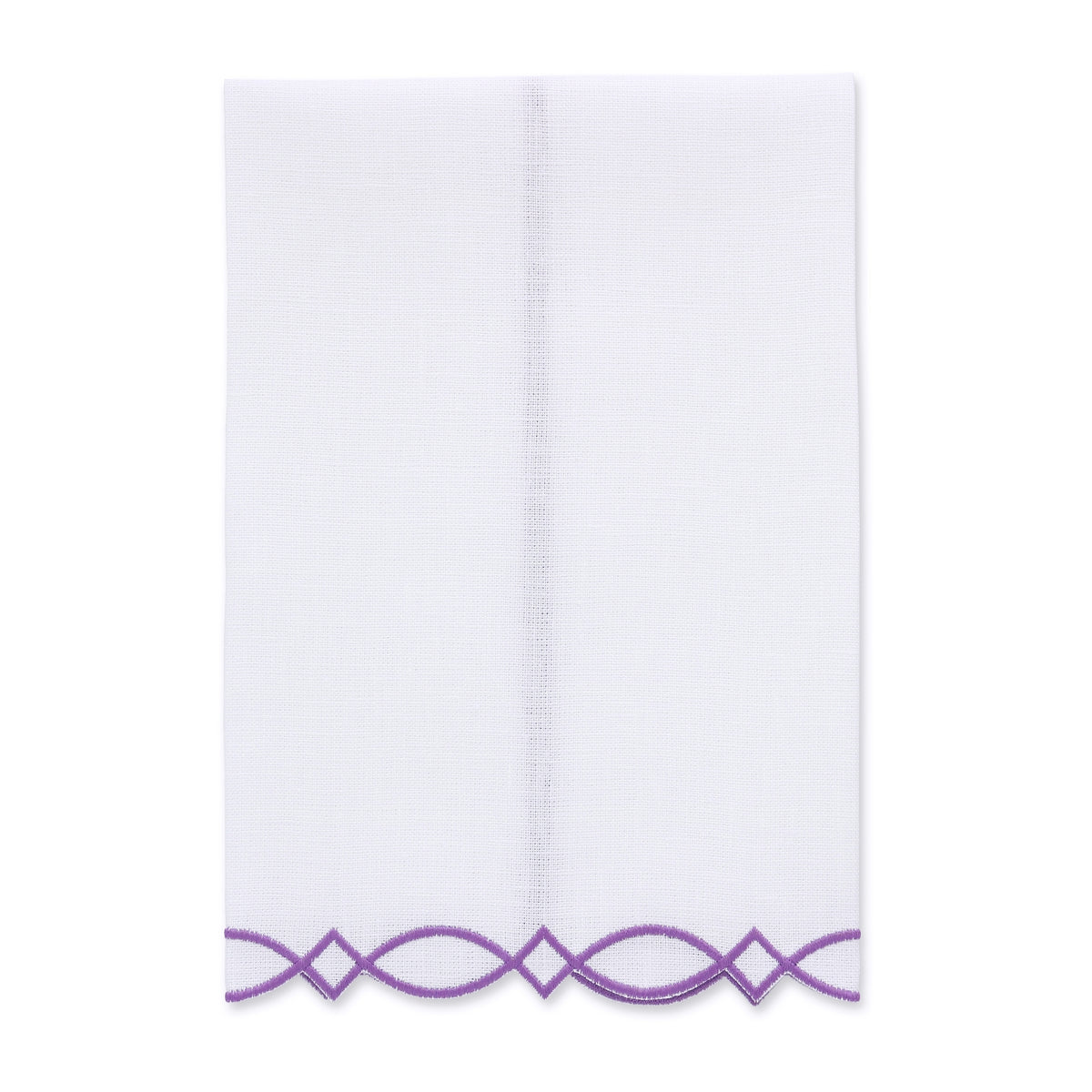 Donna White Linen Guest Towel (each)