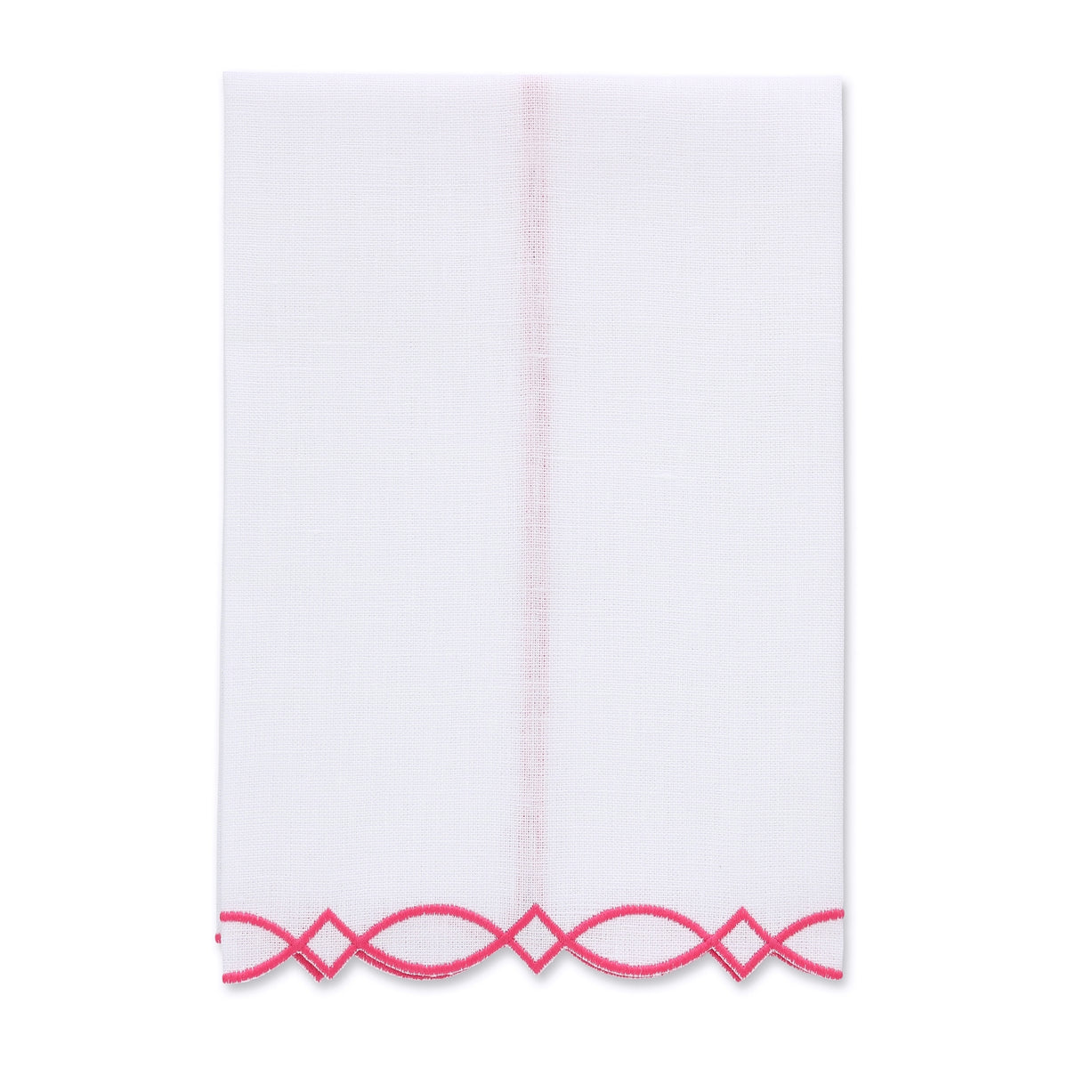 Donna White Linen Guest Towel (each)