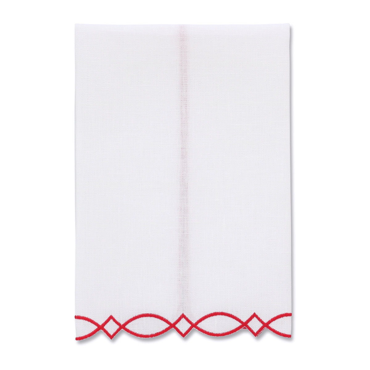 Donna White Linen Guest Towel (each)