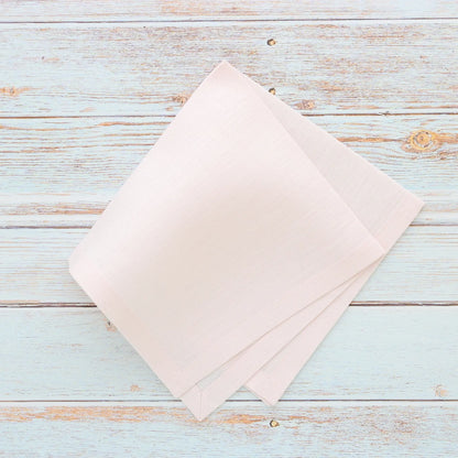 Plain Hem Italian Linen Handkerchief (each)