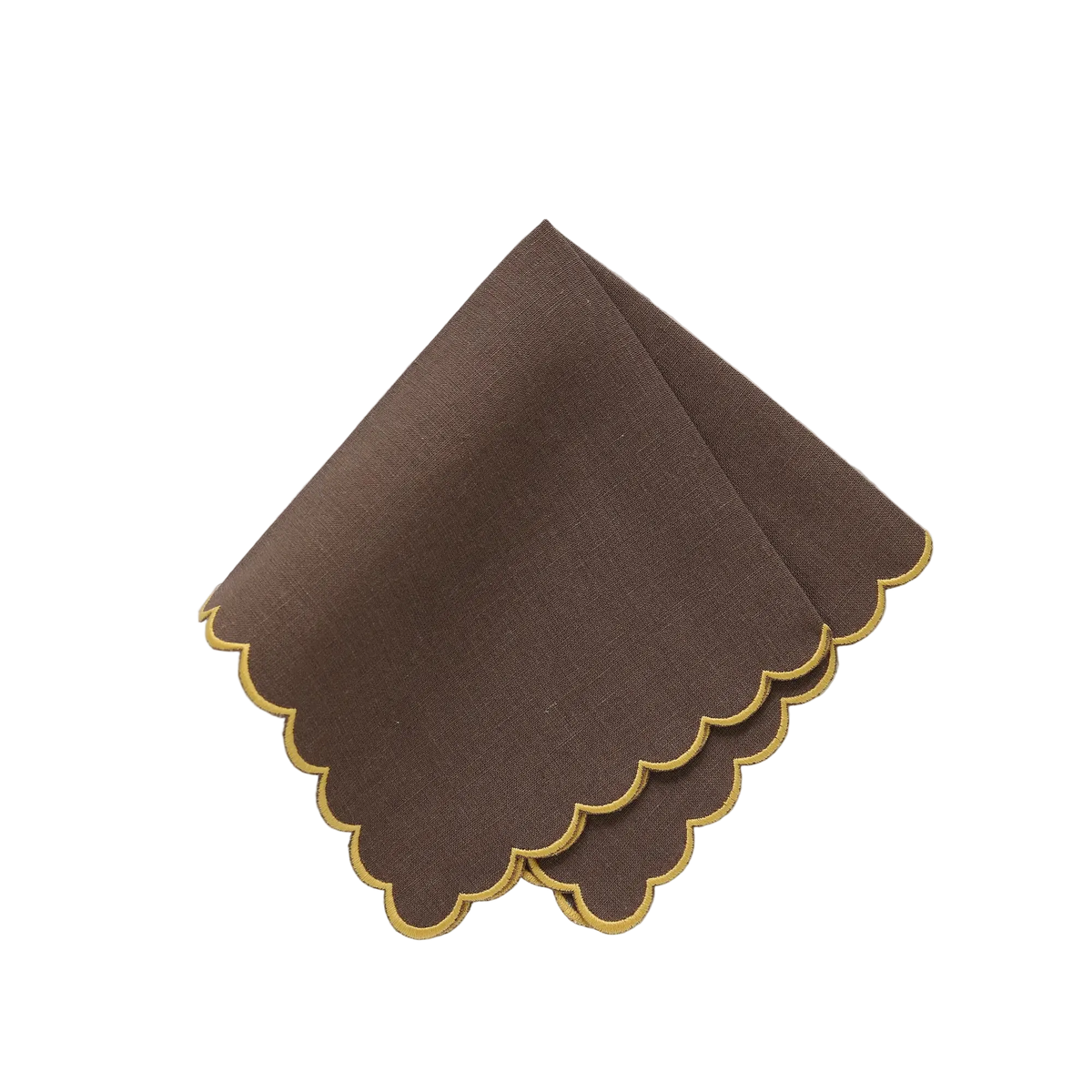 Italian Linen Scalloped Handkerchief (each)
