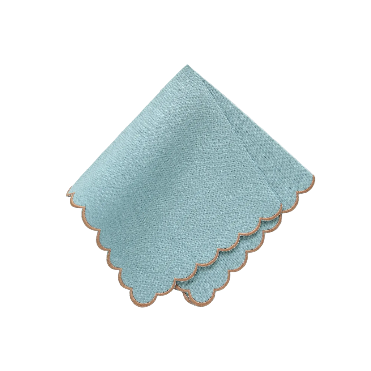 Italian Linen Scalloped Handkerchief (each)