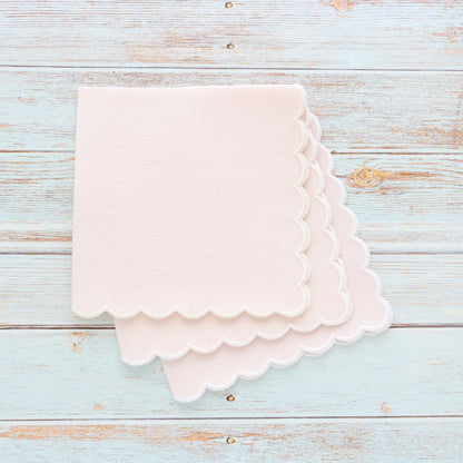 Italian Linen Scalloped Handkerchief (each)