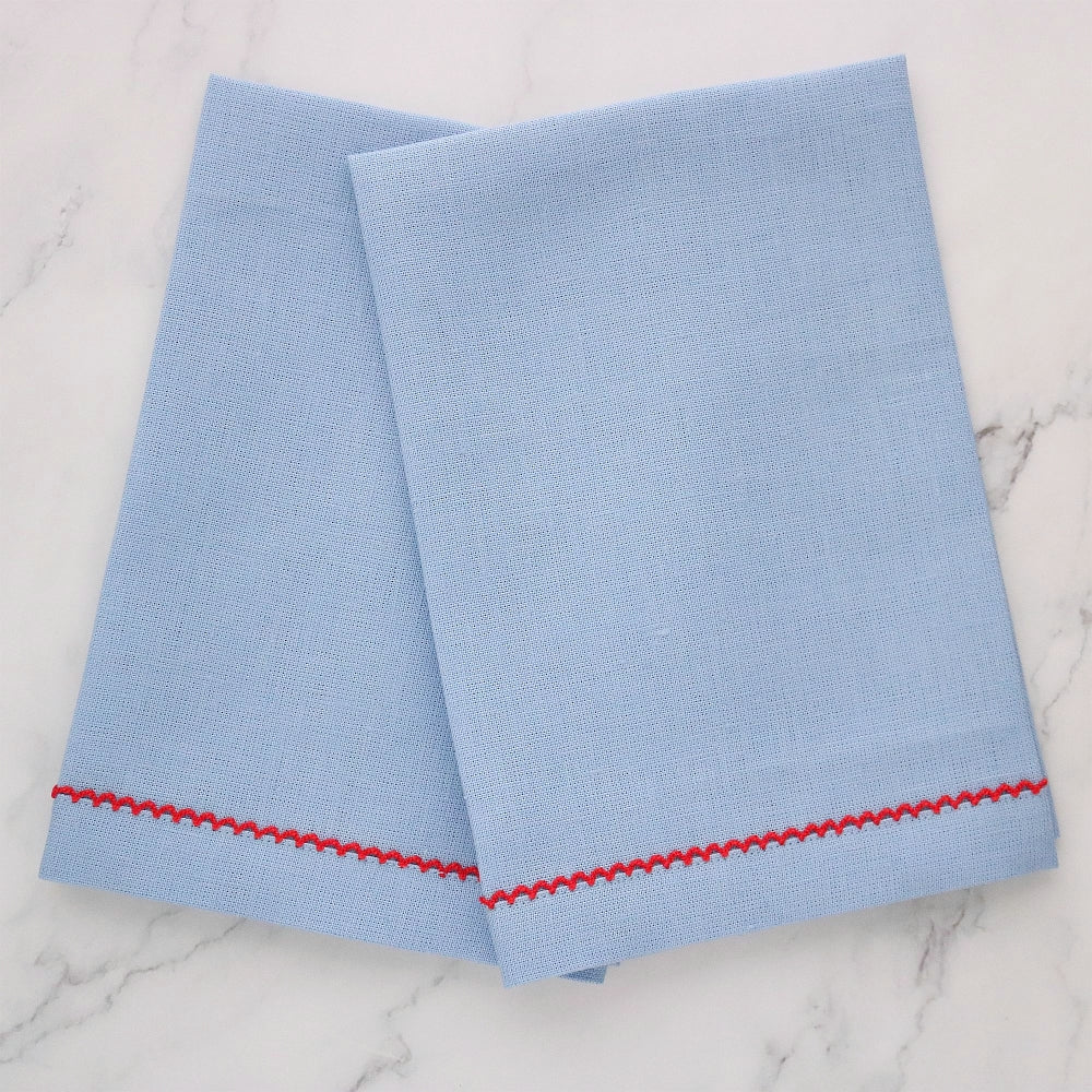 Inverted Picot Trimmed Linen Guest Towel (each)