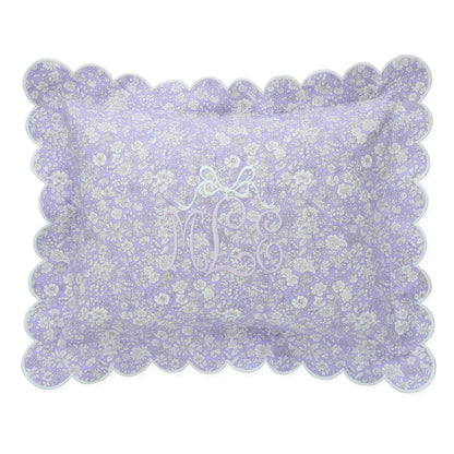 Emily Belle Violet Liberty London Scalloped Boudoir Sham