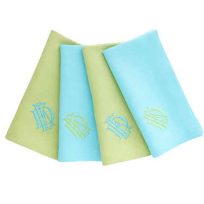 Aqua linen napkins (each)