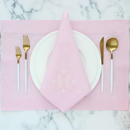 Candy Pink Linen Dinner Napkins (each)