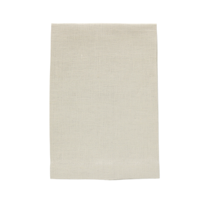 European Linen Plain Hem Guest Towels (each)