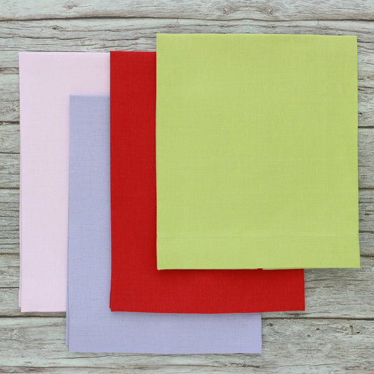 European Linen Plain Hem Guest Towels (each)