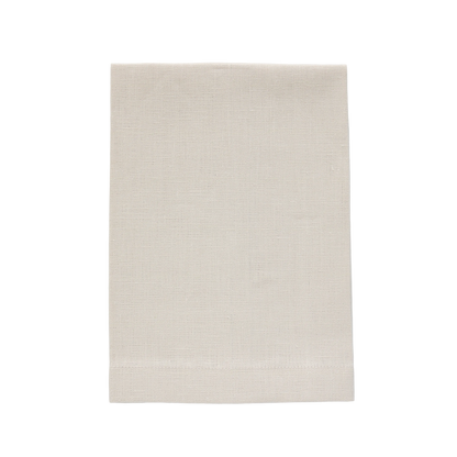 European Linen Plain Hem Guest Towels (each)