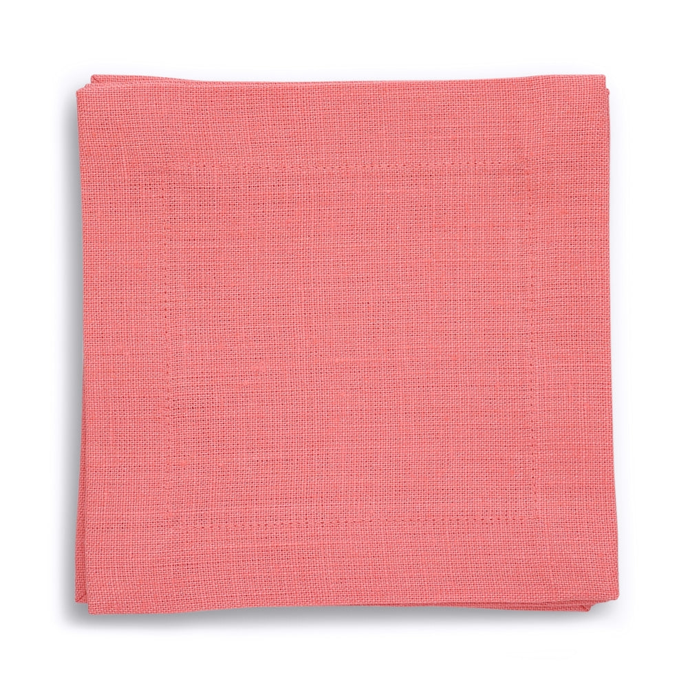 Salmon Linen Cocktail Napkins (each)