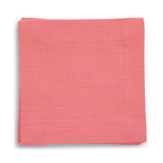 Salmon Linen Cocktail Napkins (each)