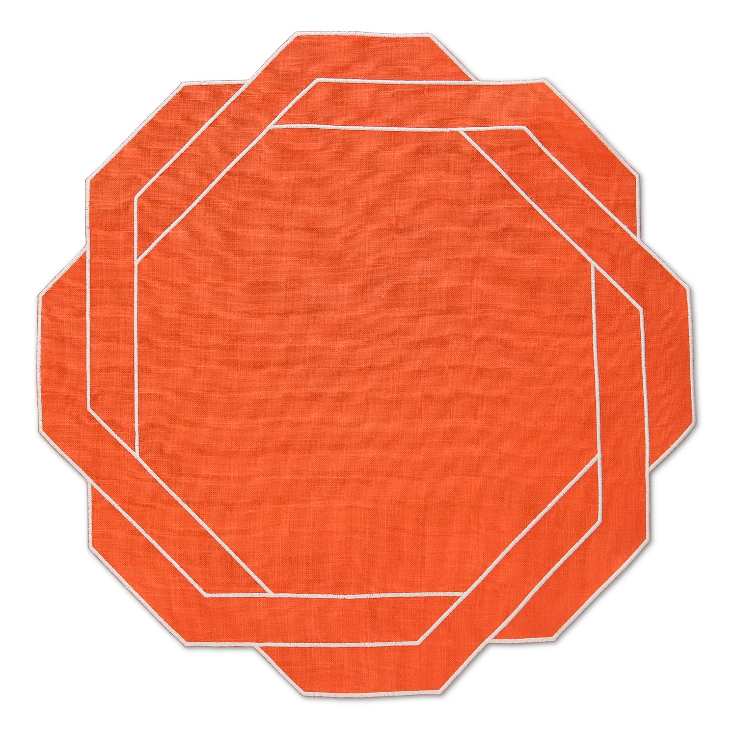 Made to order Trieste Octagonal linen placemats (set of 4)