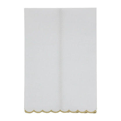 Cotton Pique Verona Scalloped Guest Towel