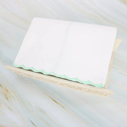 Cotton Pique Verona Scalloped Guest Towel