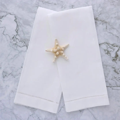 Chinoiserie Blue Cotton Guest Towel (each)
