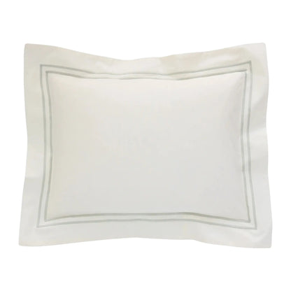 Giraffe Baby Boudoir Sham, White Percale Cotton, Grande Hotel