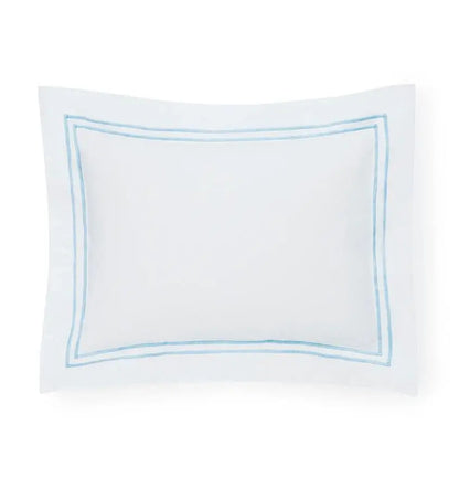 Giraffe Baby Boudoir Sham, White Percale Cotton, Grande Hotel