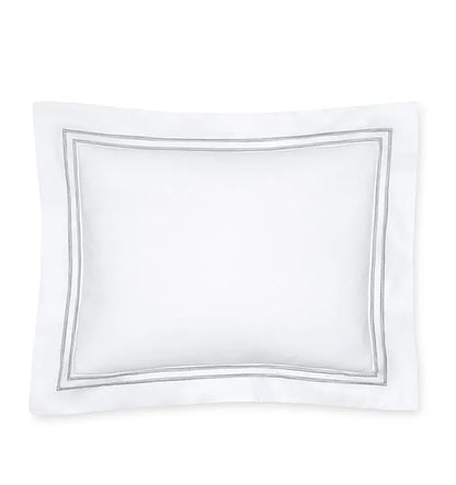 Giraffe Baby Boudoir Sham, White Percale Cotton, Grande Hotel