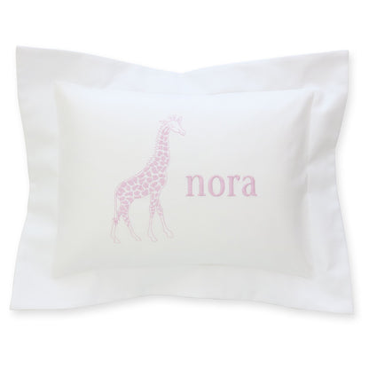 Casey White Pique Baby Pillow