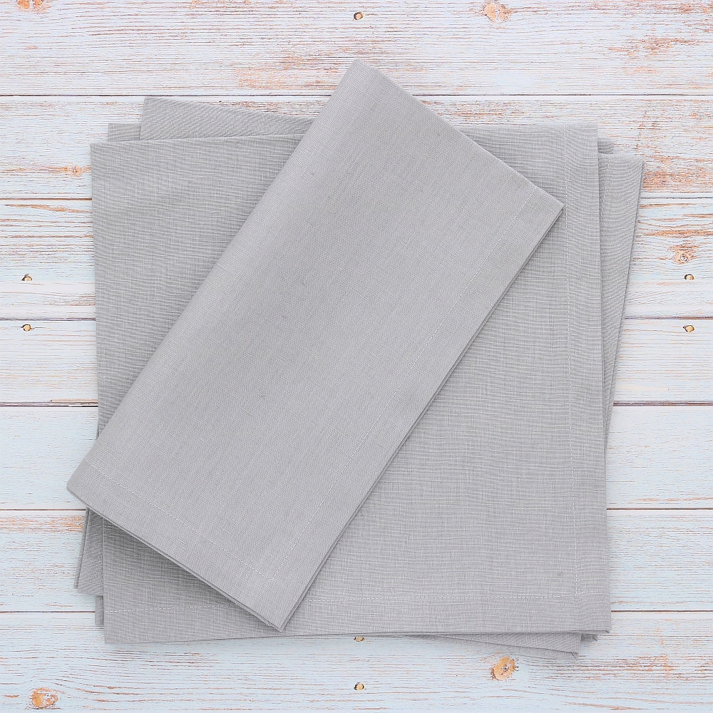 Monaco Drizzle Grey Dinner Napkins (each)