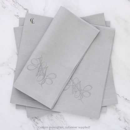 Monaco Drizzle Grey Dinner Napkins (each)