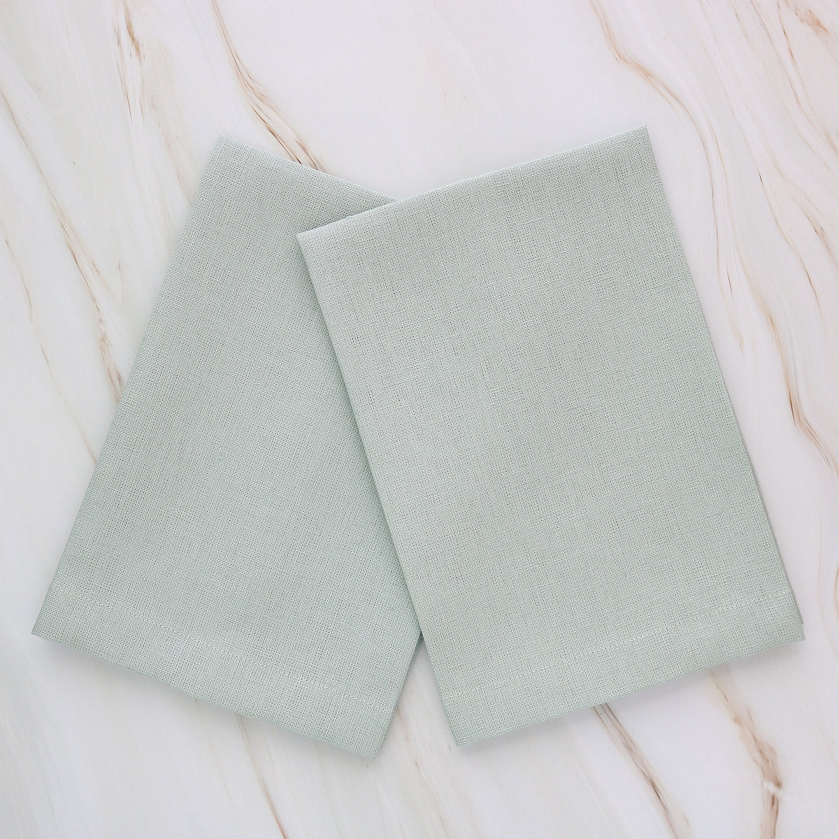 SILVERBLUE tones Plain Hem Linen Guest Towels (each)