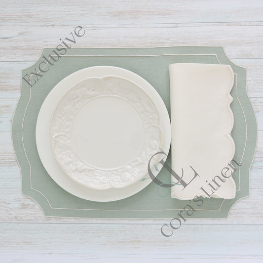 Made to order Olivia linen napkins and placemats (each)