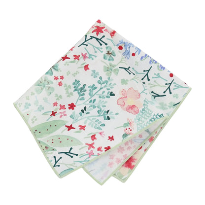 Swiss Sateen Floral Pocket Squares (each)