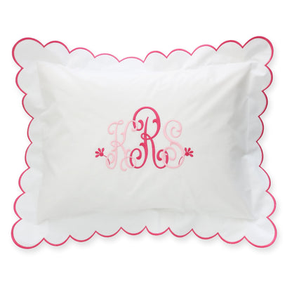 Morgan Scalloped Percale Boudoir Sham