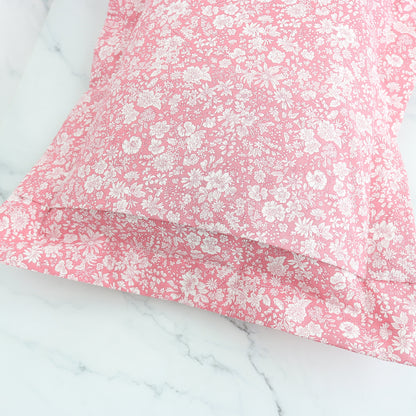 Liberty London Boudoir Sham in Emily Belle floral prints, plain hem