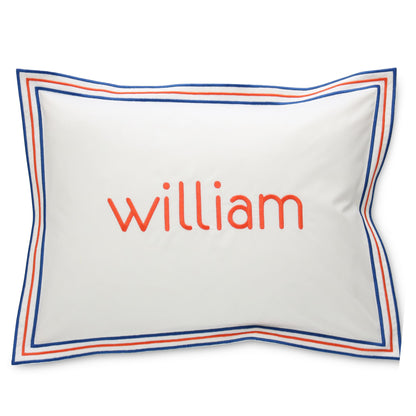William Embroidered Boudoir Sham