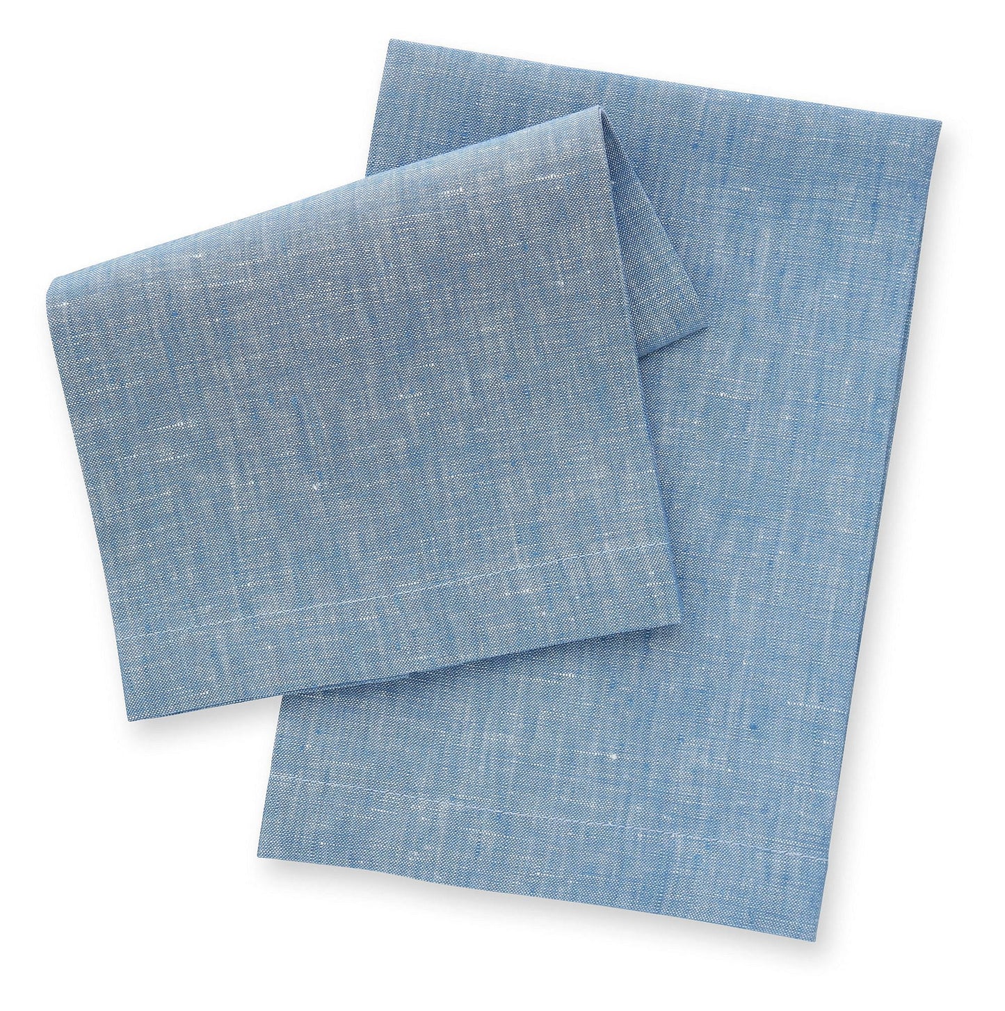 Serviettes d'invité en lin bleu chambray (chacune)